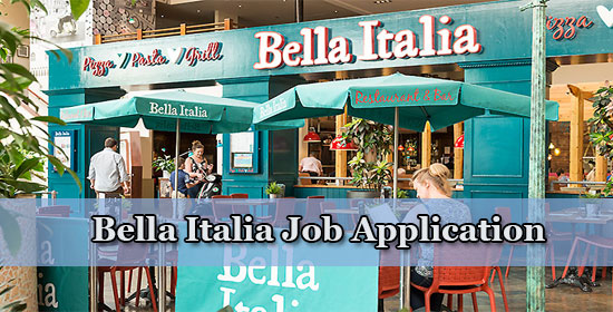 bella italia job application