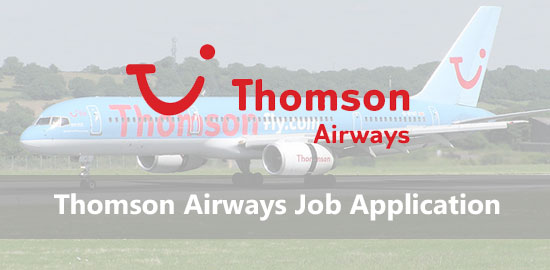 thomson airways job application
