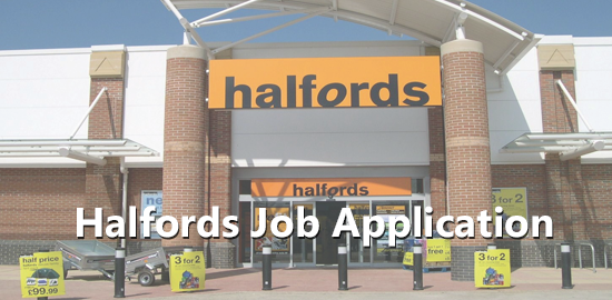 Halfords Job Application