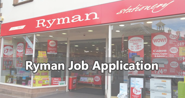 Ryman Job Application